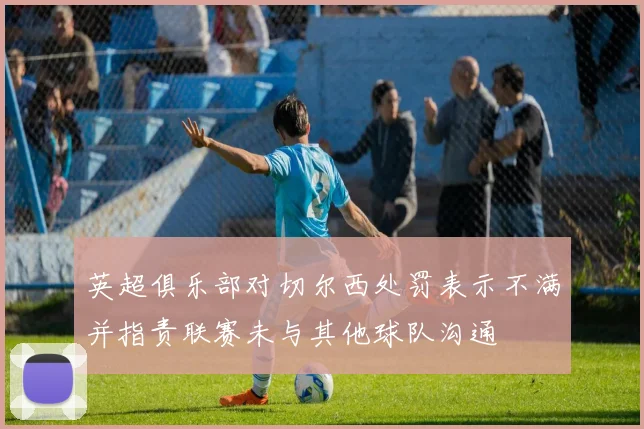英超俱乐部对切尔西处罚表示不满并指责联赛未与其他球队沟通